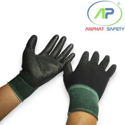 Găng tay phủ PU bàn tay (Màu đen)